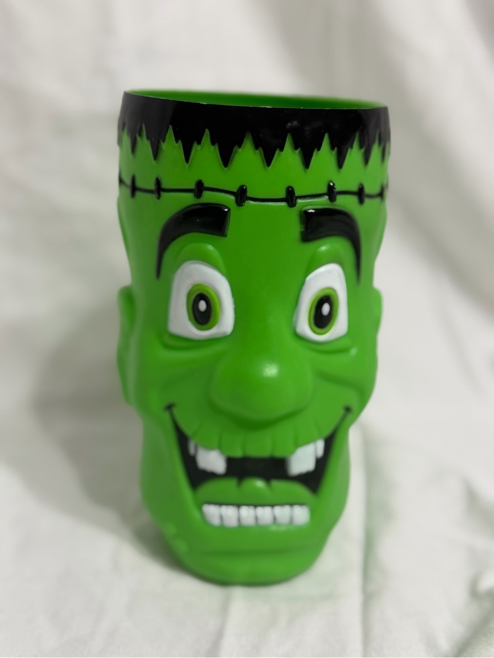 Vintage Y2K Frankenstein’s Monster Plastic Blow Mold Halloween Cup Tumbler P6